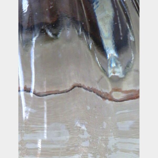 Antiek Frans glazen lampenkapje/ kelkje *