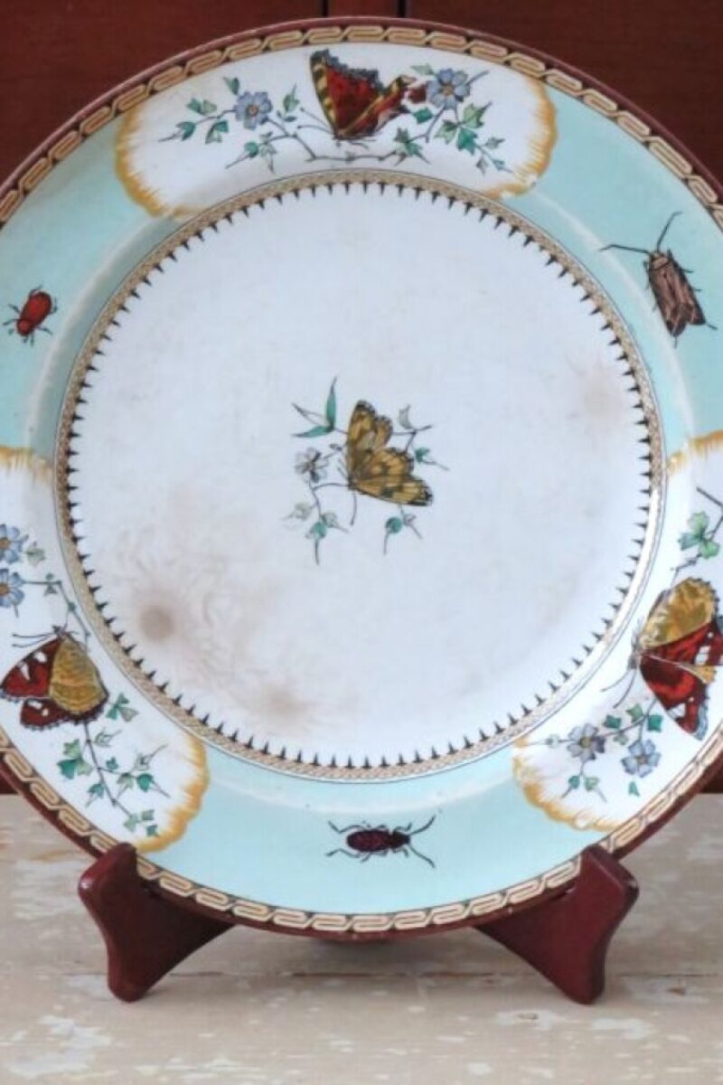 Antiek bord Minton "Butterfly"