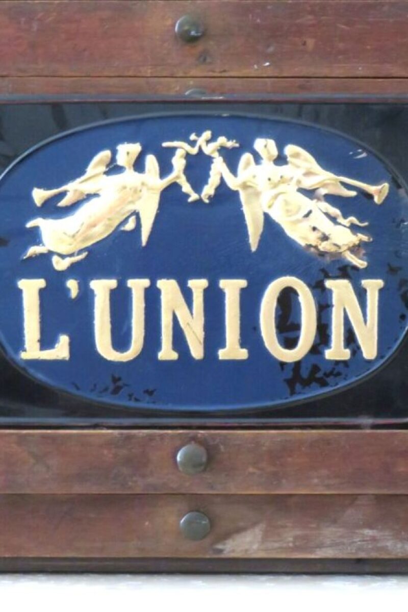 Antiek Frans reclamebord “L’ Union”