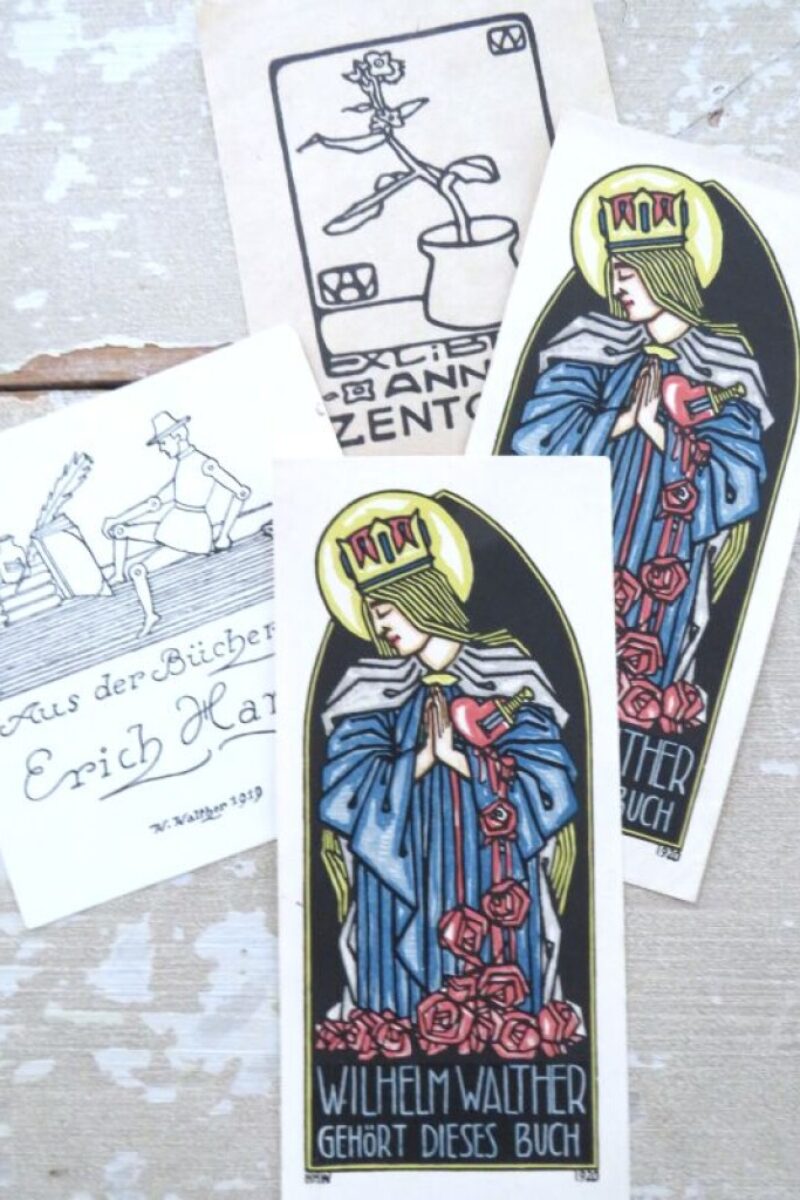 Set antieke Ex libris 1919/1920