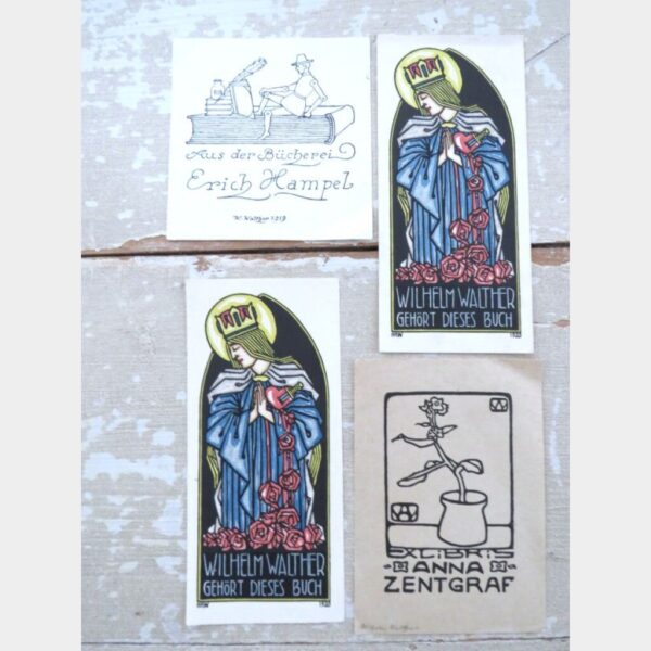 Set antieke Ex libris 1919/1920