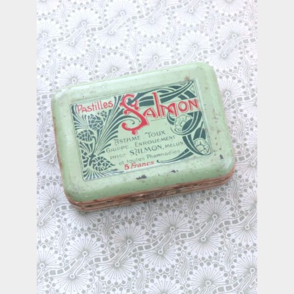 Antiek blikje "Pastilles Salmon"
