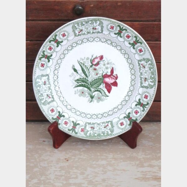 Antiek Frans bordje Louis Lebeuf – Montereau 1834 “Rozen”