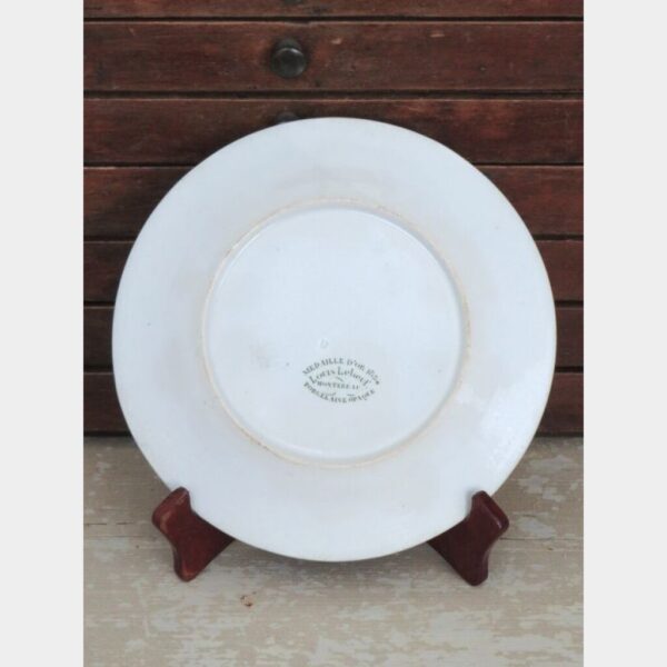 Antiek Frans bordje Louis Lebeuf – Montereau 1834 “Rozen”