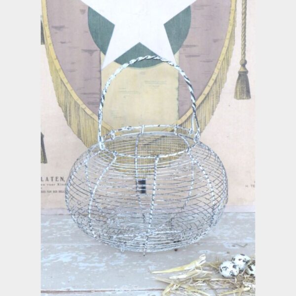 Antieke Franse draadmand (Fil de fer)