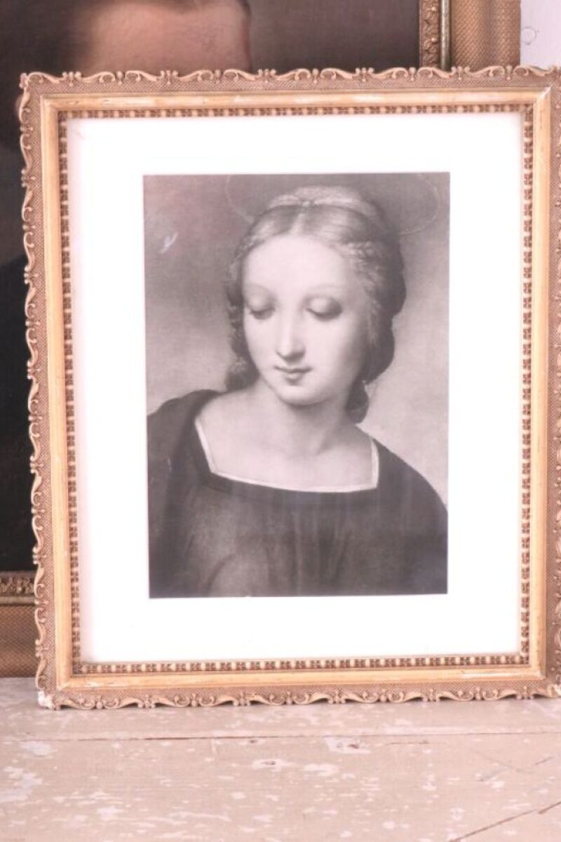 Oude Franse lijst met prent -1938