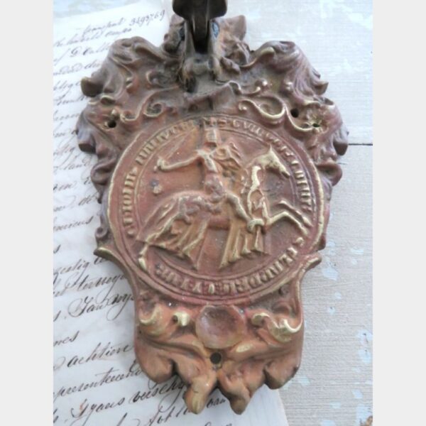 Antieke bronzen deurklopper