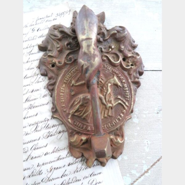 Antieke bronzen deurklopper