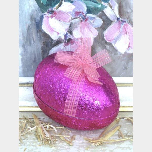 Oude candycontainer Paasei "Roze"