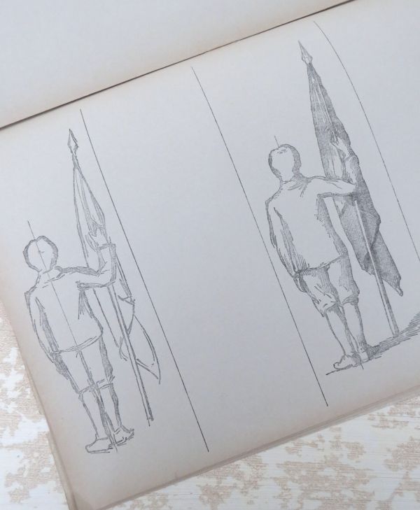 2 Antieke "Teekenoefeningen Lagere school J. B. Wolters 1900"