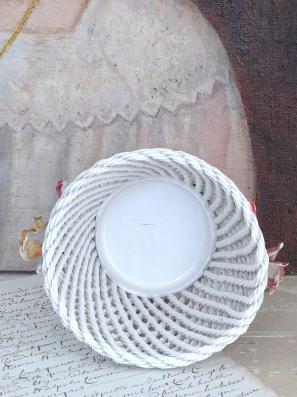 Oude Italiaanse cachepot "Rozentakje"