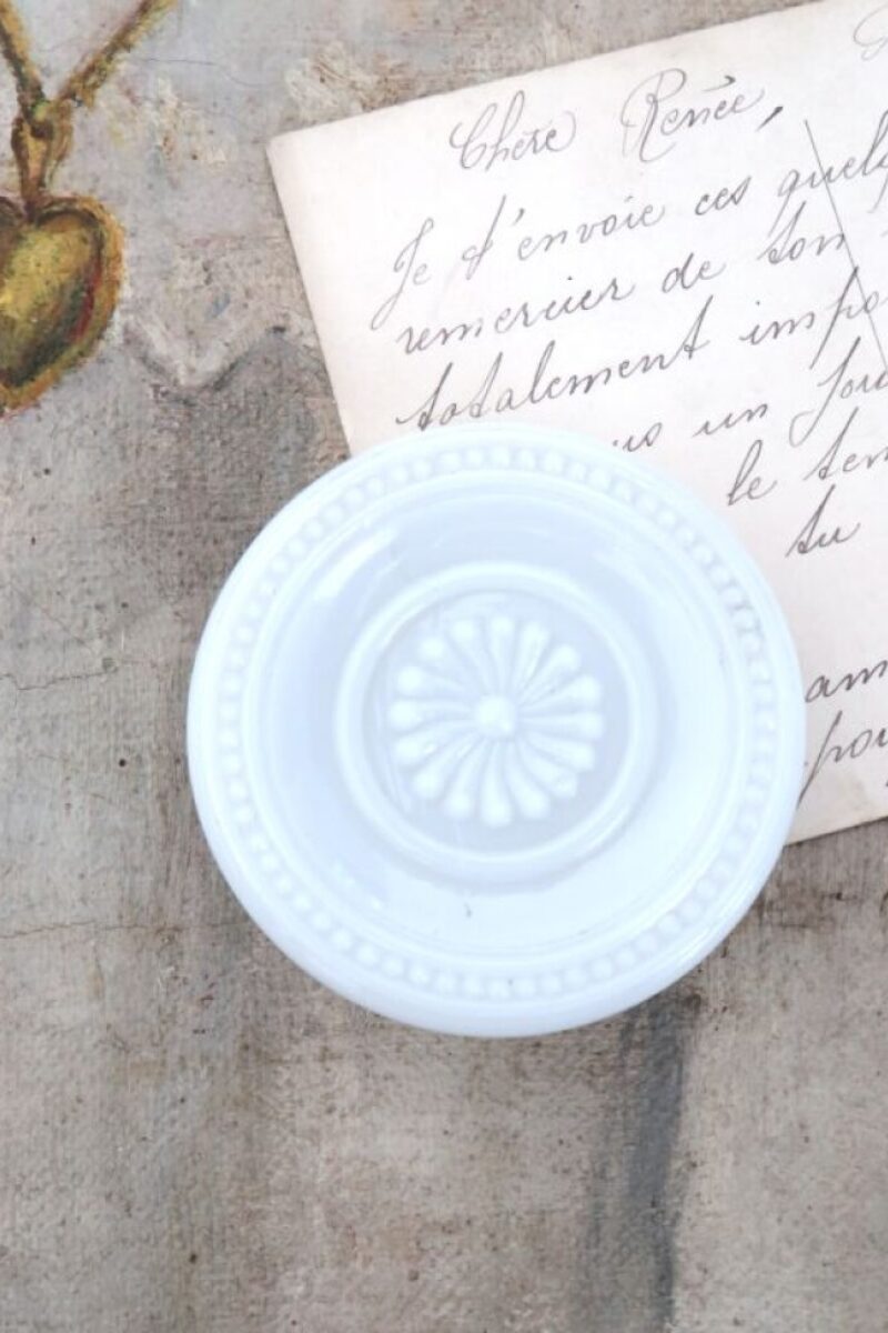 Antieke Franse cache-clou (opaline)