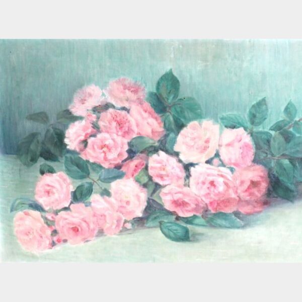 Antiek schilderij "Rozen"