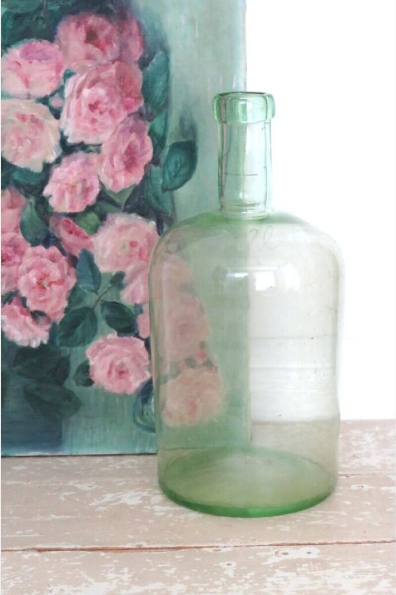 Antieke groene fles 5,50 L