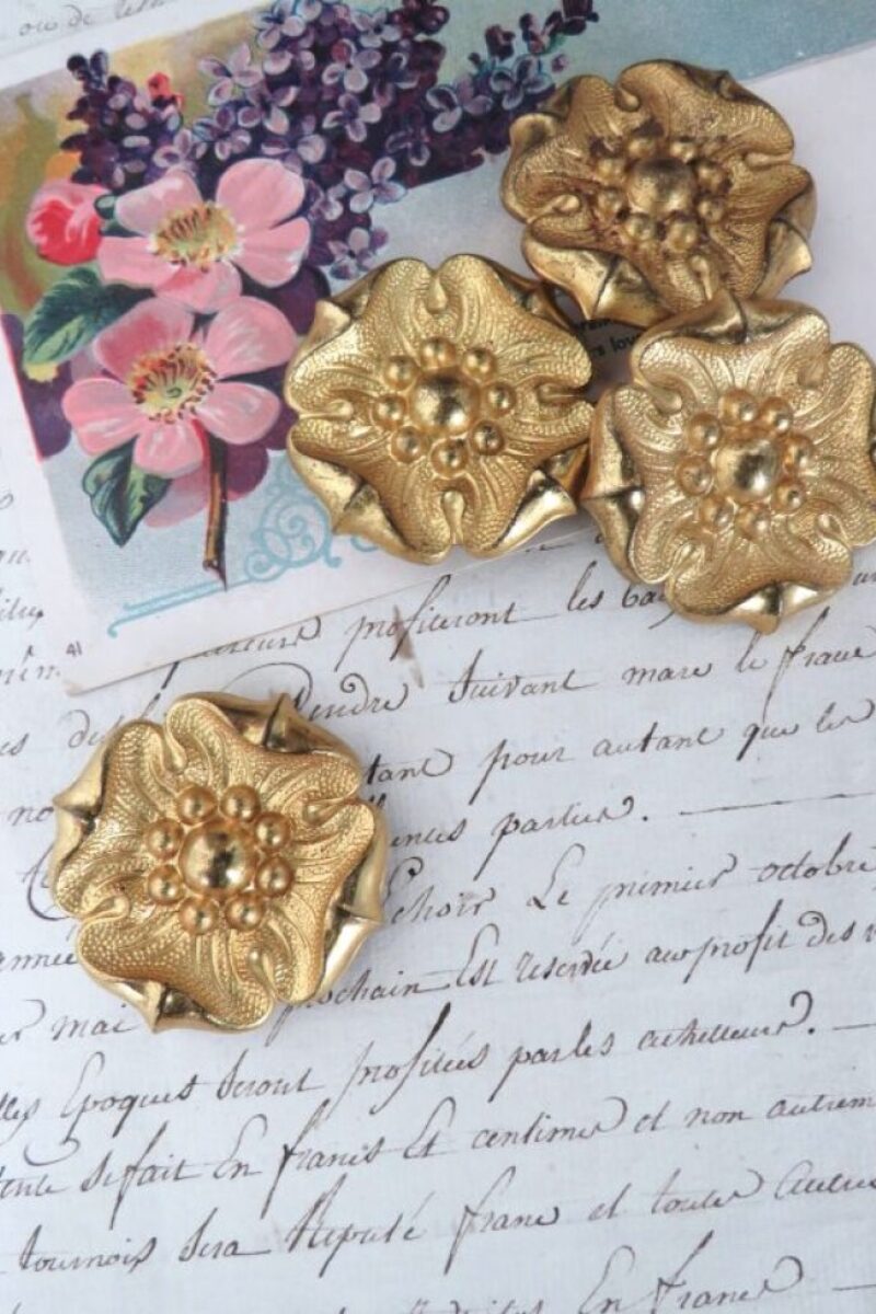 Antieke Franse cache clou "Bloem"