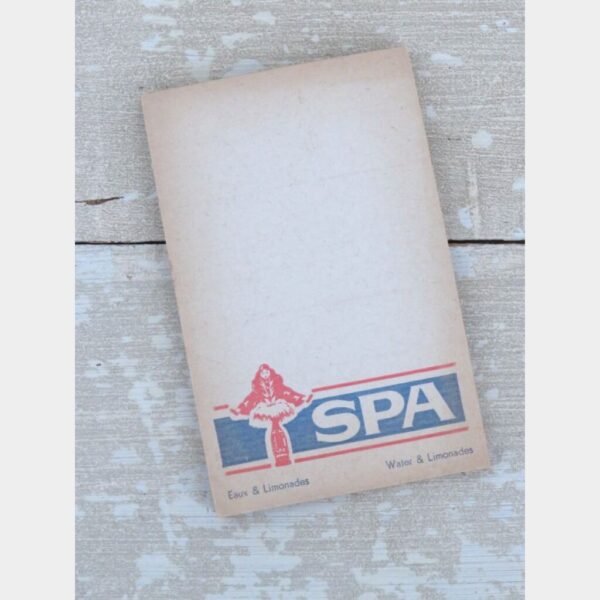 Reclame notitieblokje "Spa Monopole" 1930