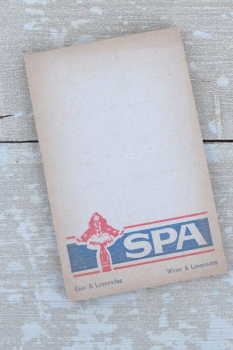 Reclame notitieblokje "Spa Monopole" 1930