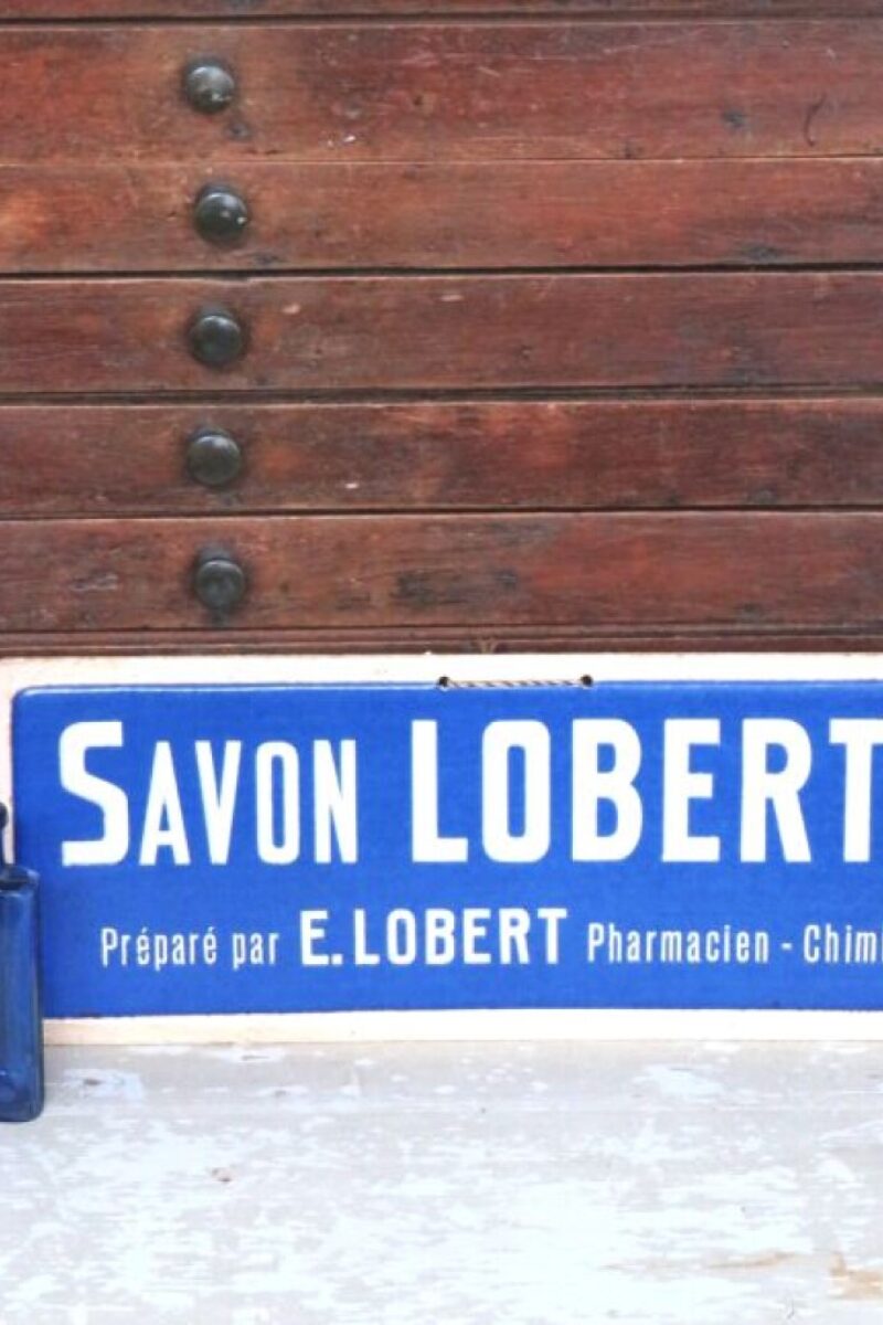 Reclamebord"Savon Loberty", begin 1900