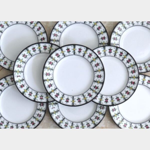 Set ( 5 stuks) borden Petrus Regout & Co "Modest"