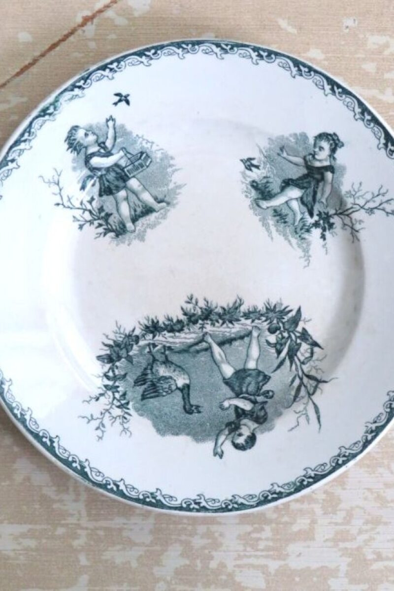 Oud bord St.Amand et Hamage “Groupe d’enfants”