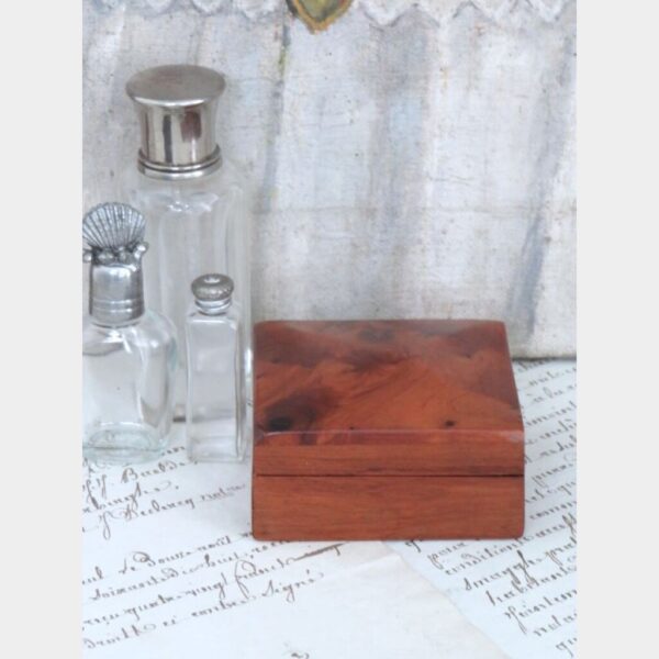 Vintage doosje wortelhout (3)