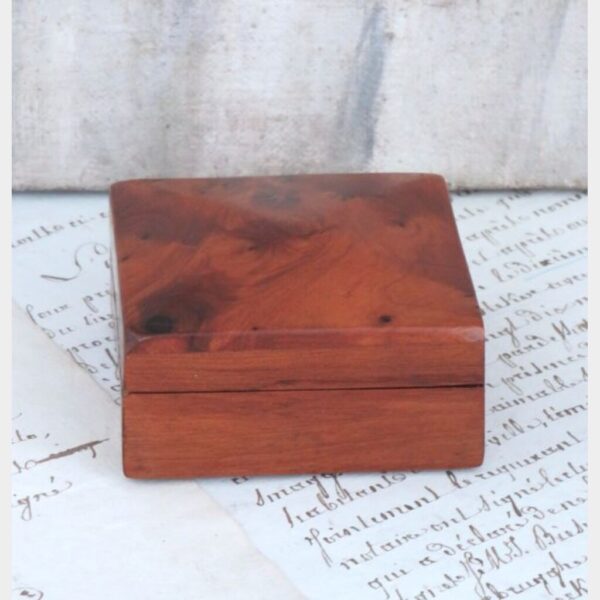 Vintage doosje wortelhout (3)