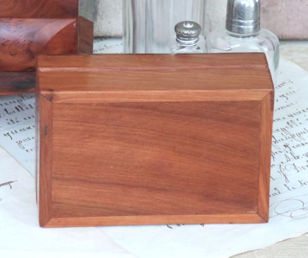 Vintage doosje wortelhout (1)