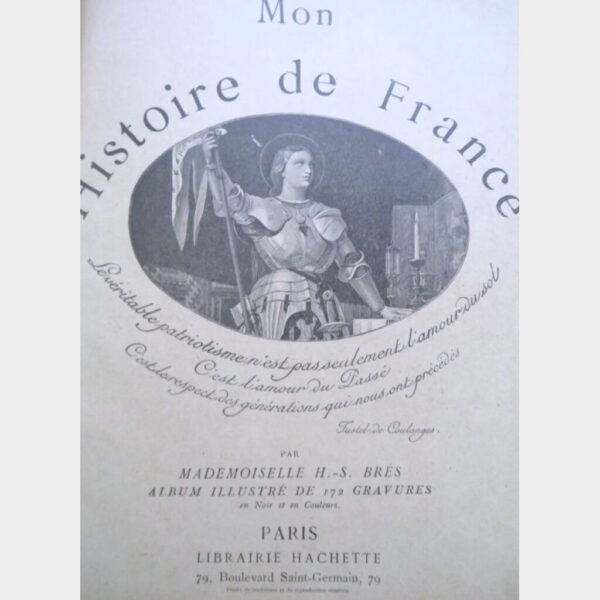 Antiek Frans kinderboek "Mon histoire de France"