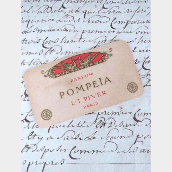 Antieke kalender/ kaart Parfum Pompeïa L.T. Piver Paris 1911