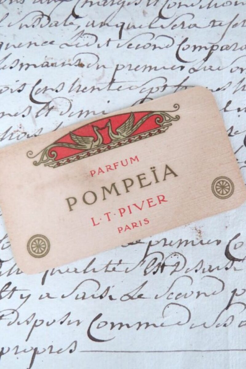 Antieke kalender/ kaart Parfum Pompeïa L.T. Piver Paris 1911