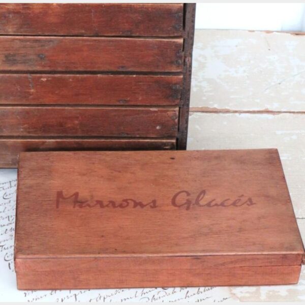 Oud Frans doosje "Marron Glaces"