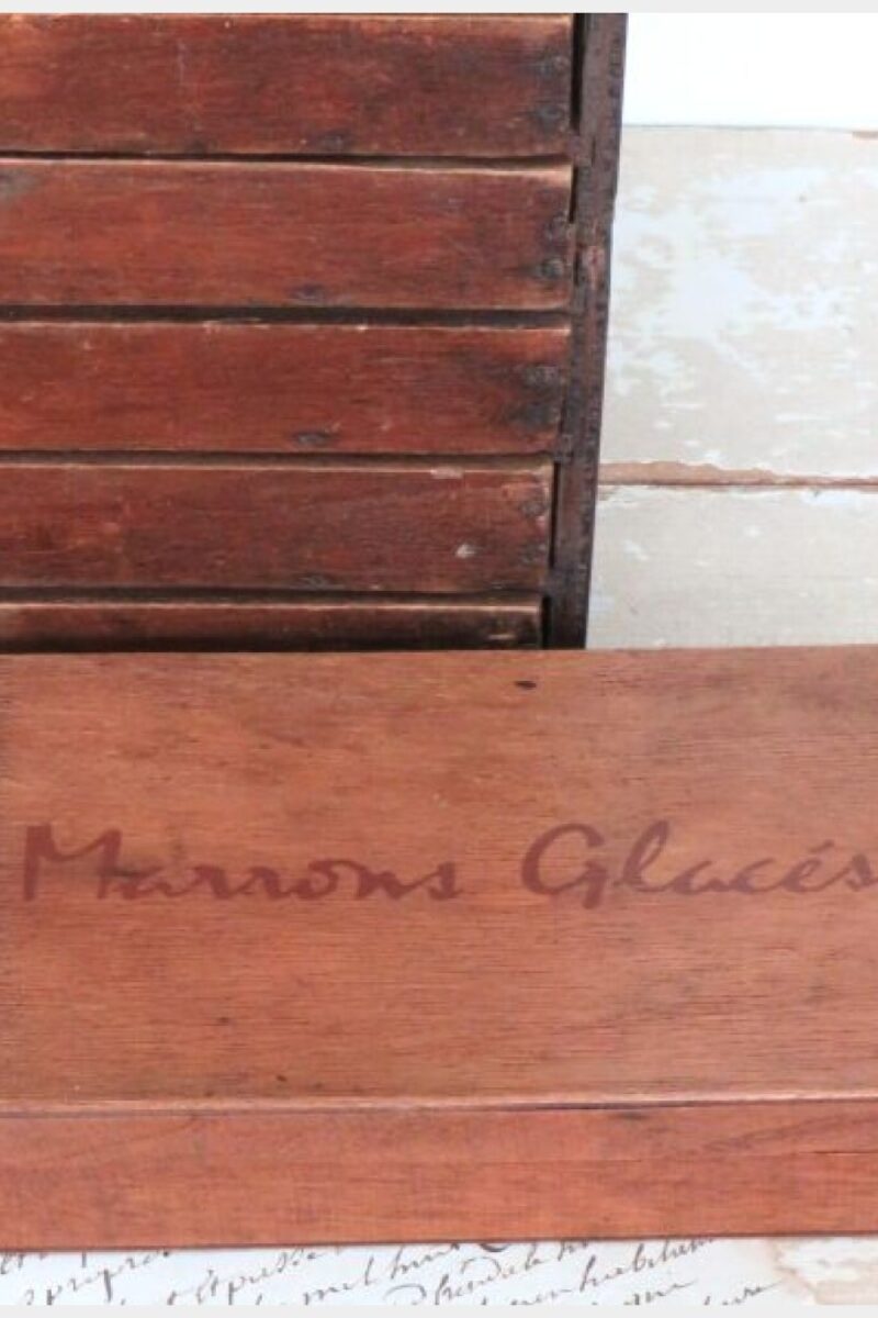 Oud Frans doosje "Marron Glaces"