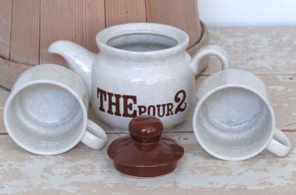 Franse vintage theeset “The pour 2 / Toi & Moi