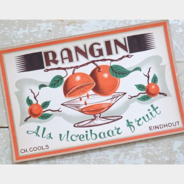 Oude reclameplaat “Rangin – Als vloeibaar fruit”