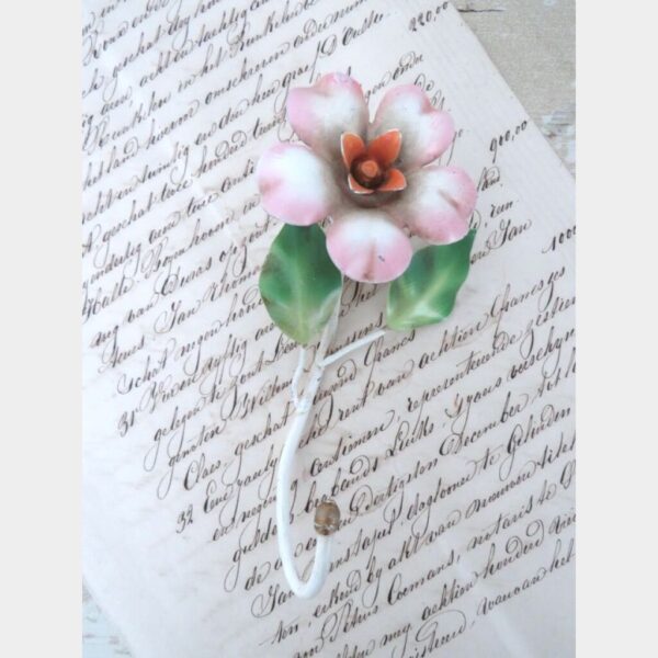 Franse vintage wandhaak "Bloem"