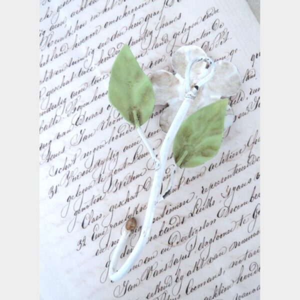Franse vintage wandhaak "Bloem"