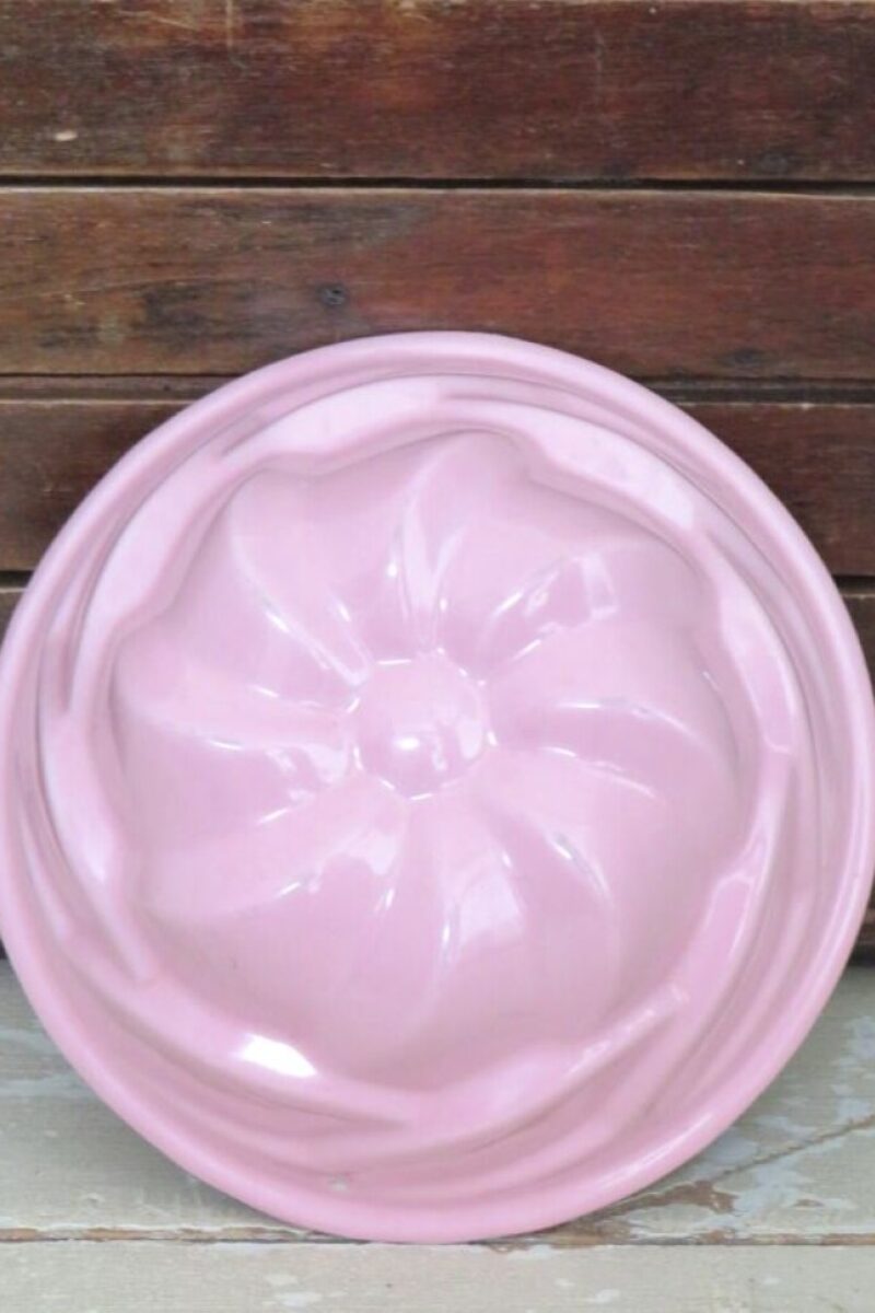 Vintage puddingvorm - roze