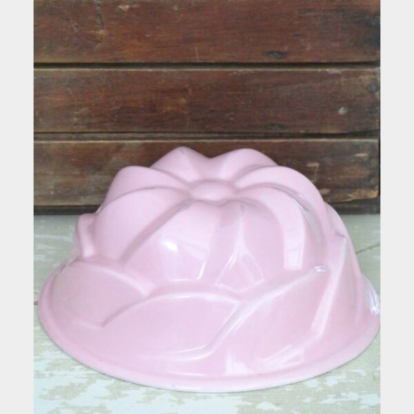 Vintage puddingvorm - roze