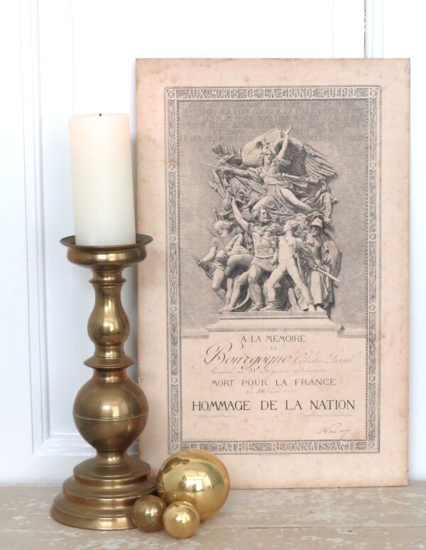 Frans diploma "Hommage de la Nation, 1e WO