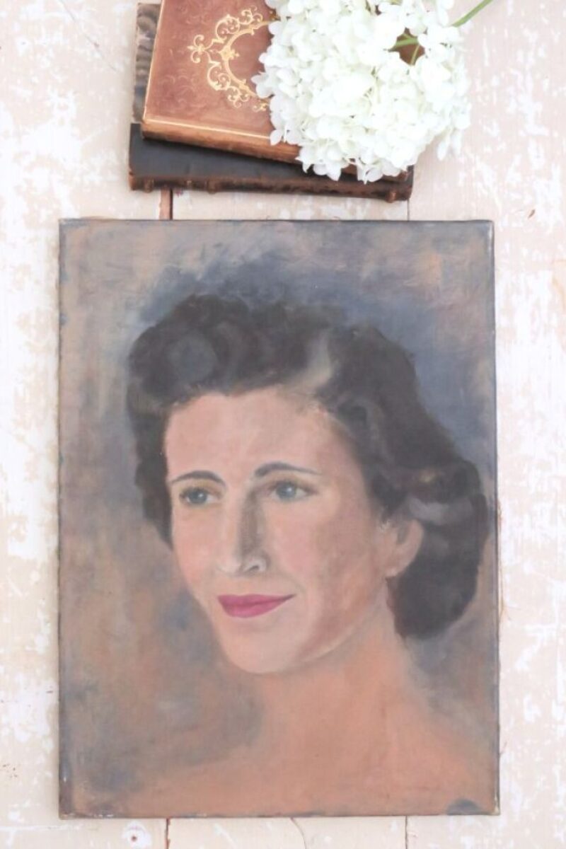 Vintage portret "Française"