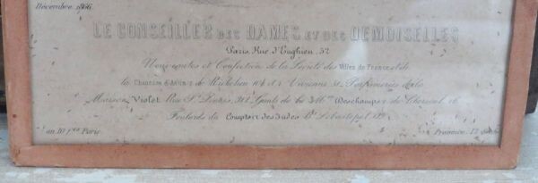 Antieke gravure "Le Conseiller des Dames et des Demoisselles", Paris, Décembre 1866