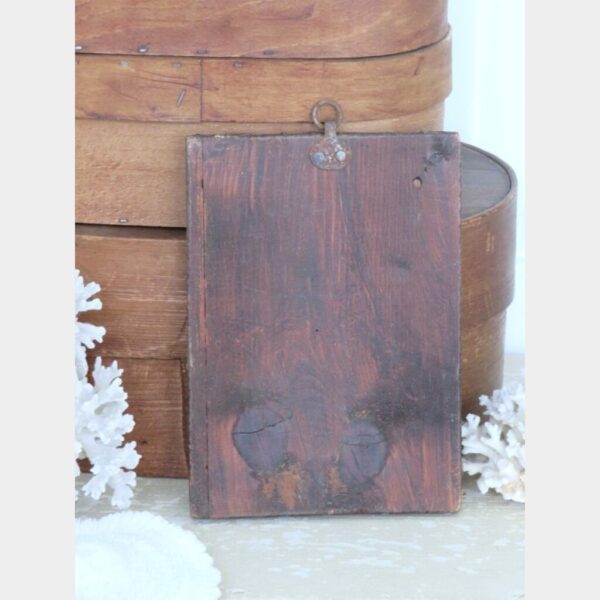 Oude devotieprent op hout