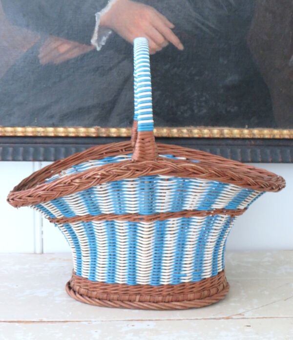 Franse vintage bloemenmand