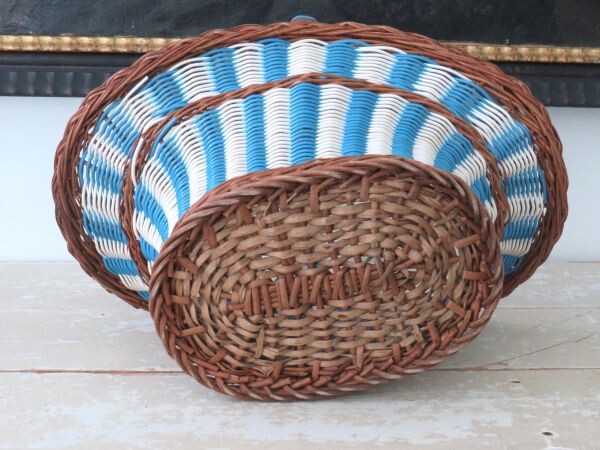 Franse vintage bloemenmand