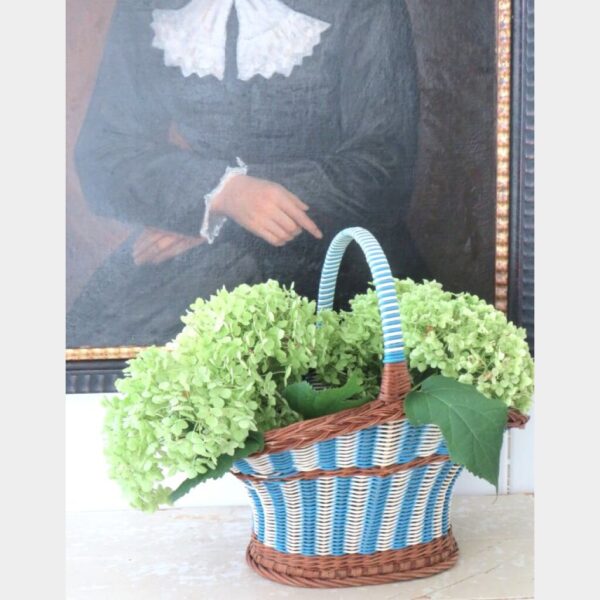 Franse vintage bloemenmand