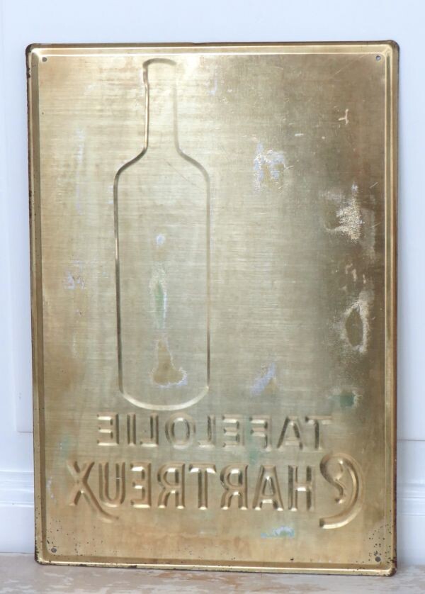 Vintage reclamebord "Chartreux" 1953