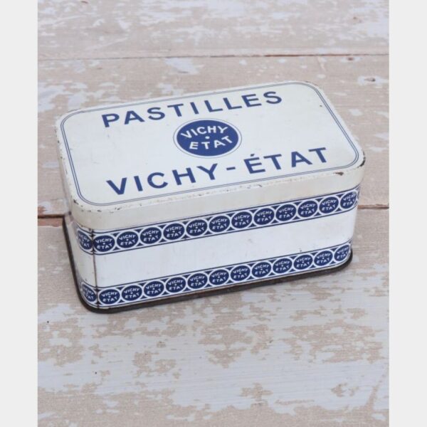 Oud Frans blik "Pastilles Vichy - État"
