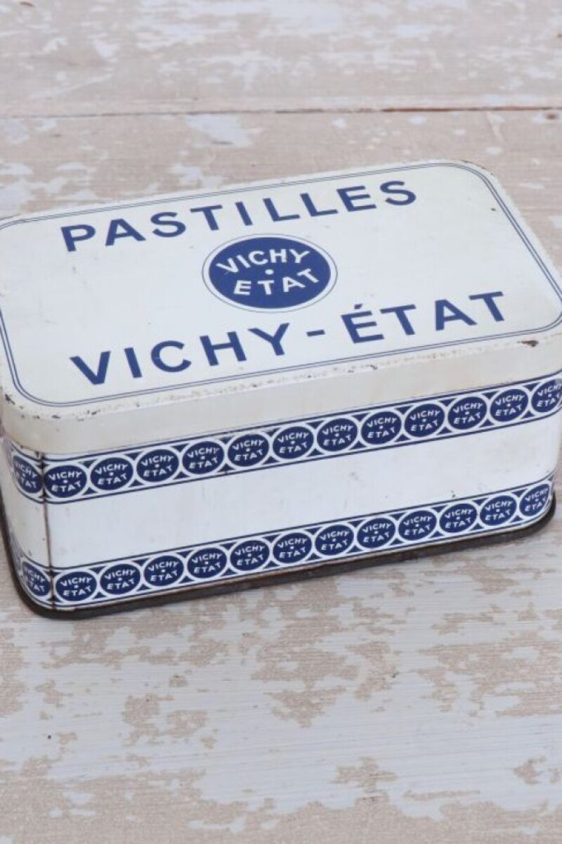 Oud Frans blik "Pastilles Vichy - État"