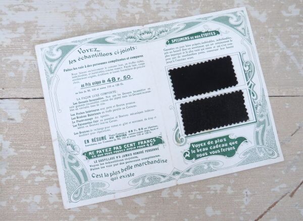 Antieke folder "Tailleurs Réunis de Paris"