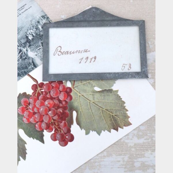 Antiek Frans wijnlabel “Château Beaune" 1919 No. 53